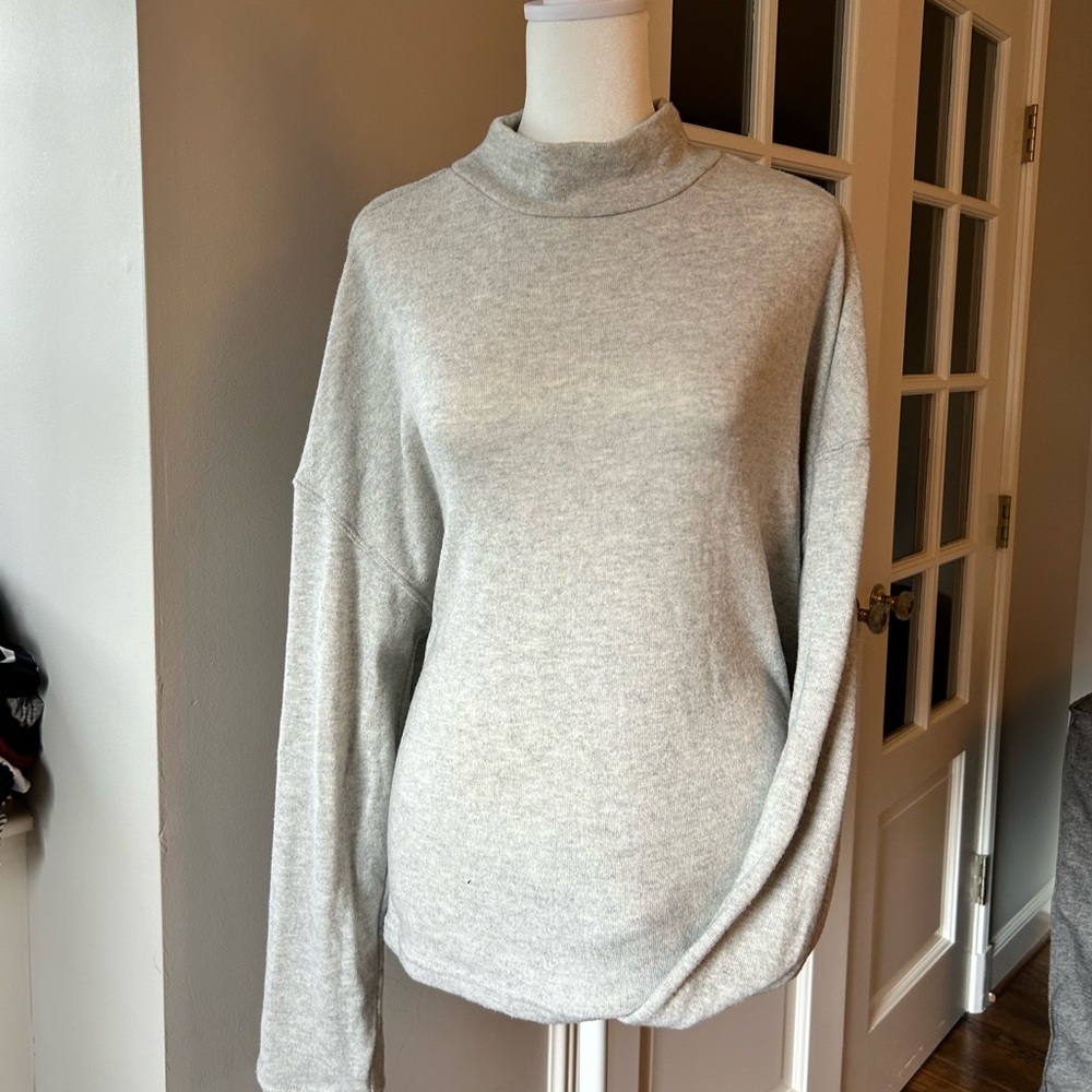 Hudson Los Angeles turtle neck sweater super soft knit beautiful neutral cozy